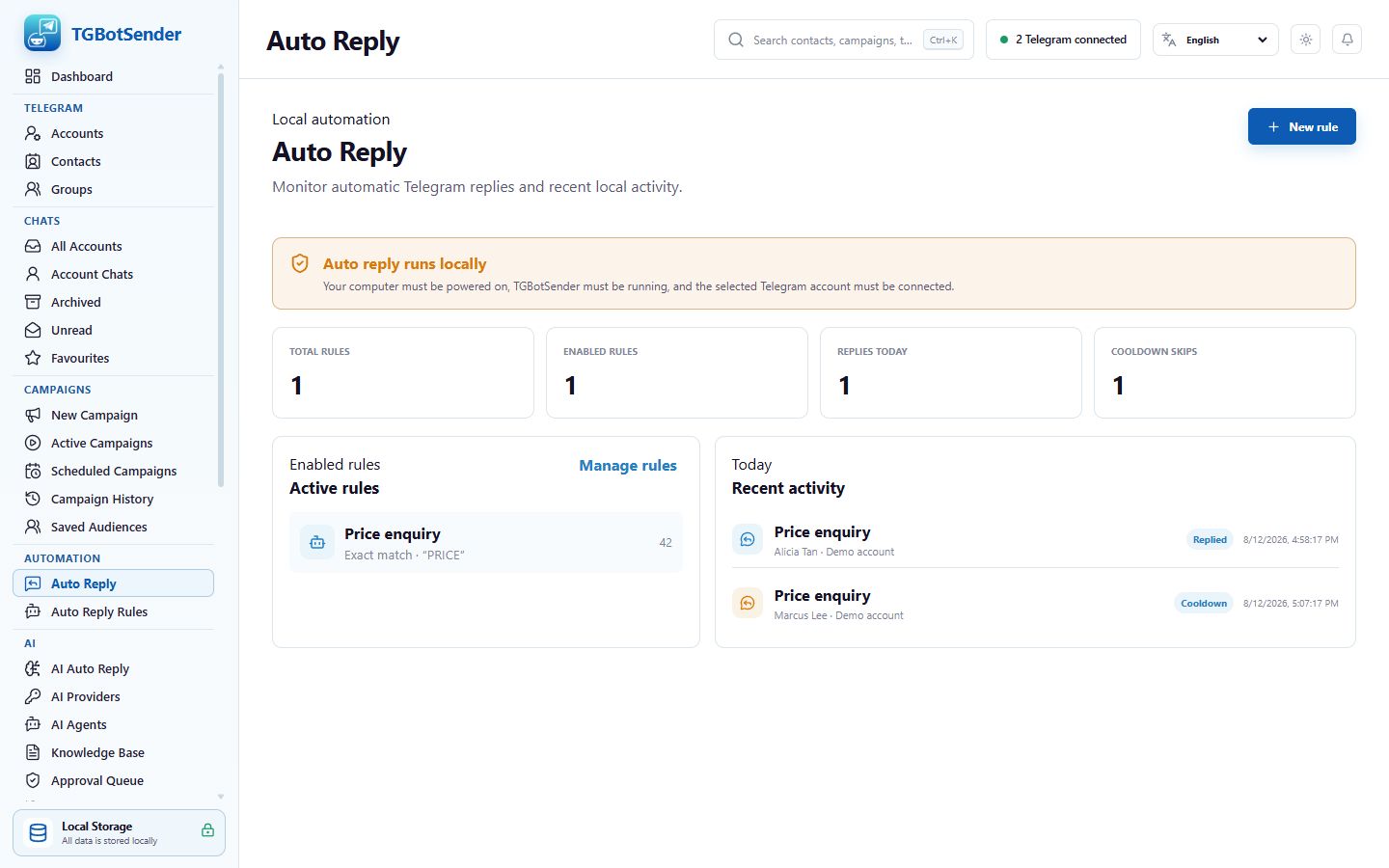 Auto Reply overview