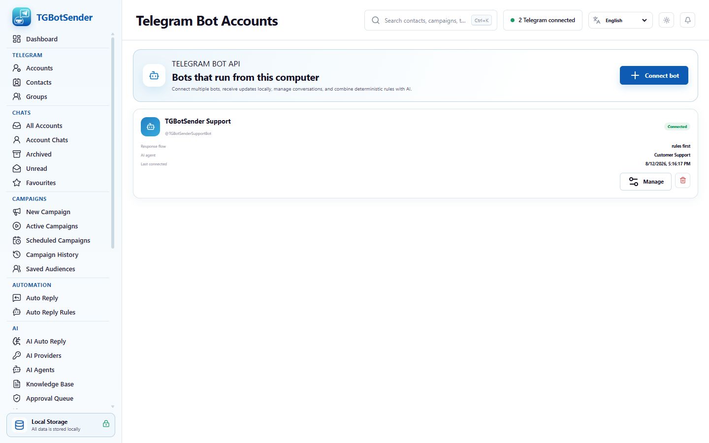 Bot accounts